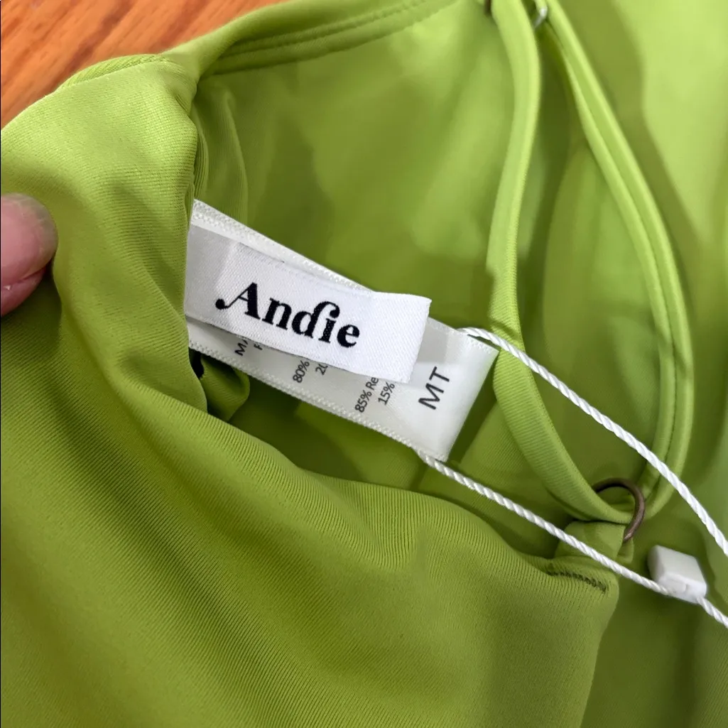 Andie The Milos One Piece LT Swimsuit avocado green size M tall NWT FLAW - Image 7