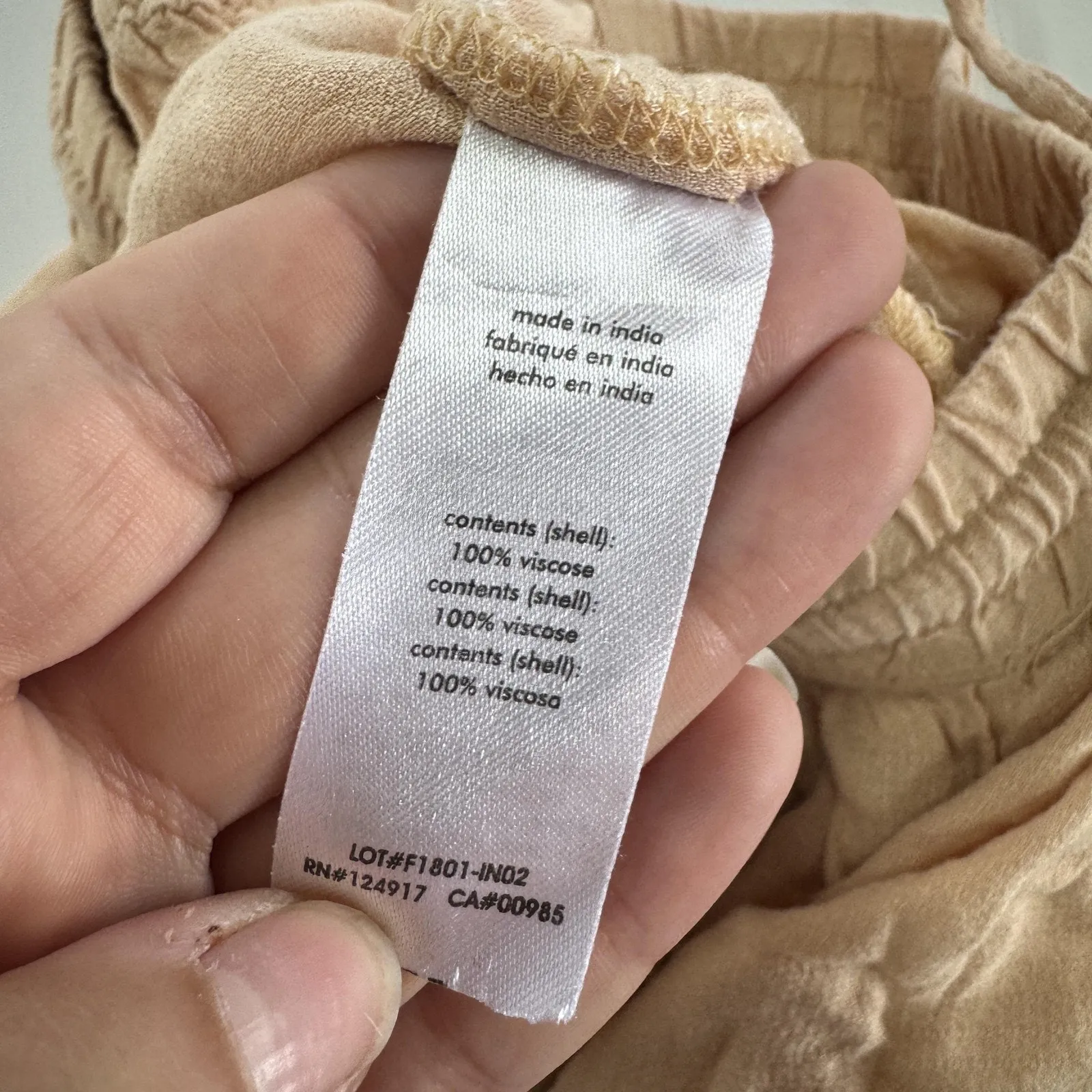 Onia Pants Womens Medium Sunset Stand Wide Leg Flowy Sheer High Slit Coastal - Image 5