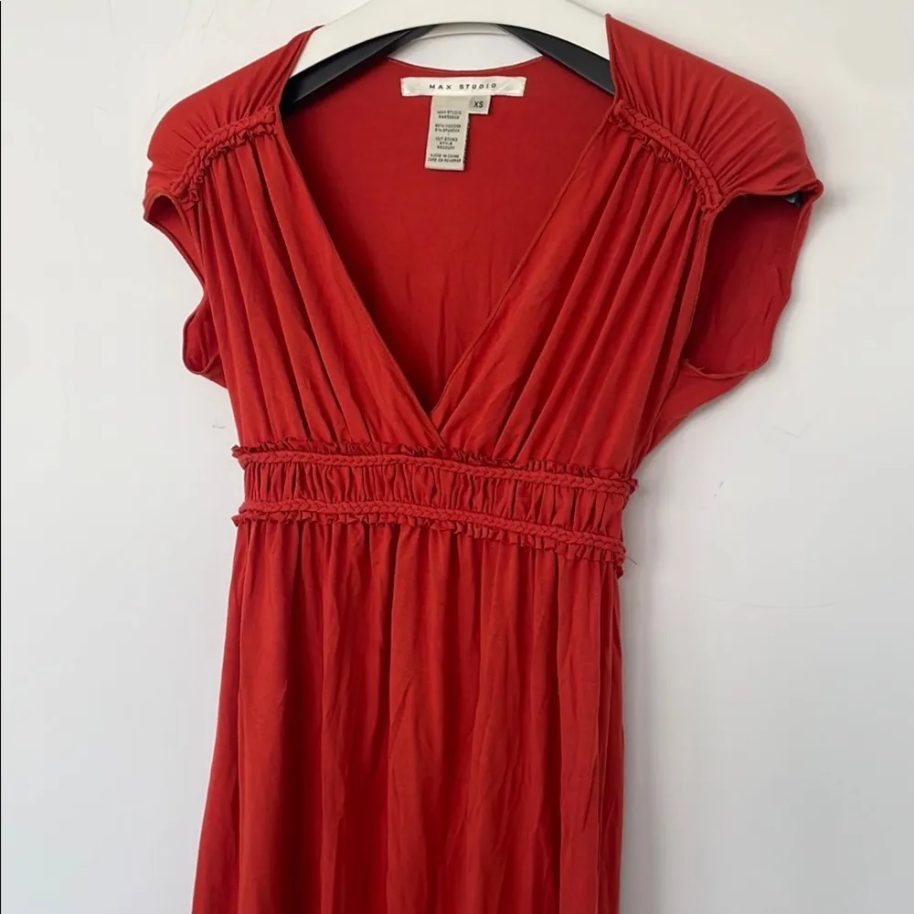 Max Studio Burnt Orange Sundress XS - Image 10