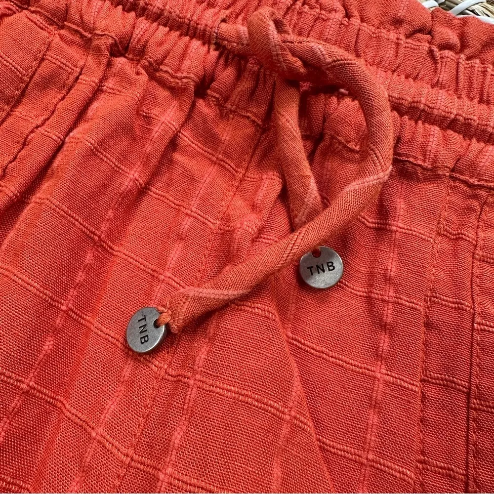 NWT The Normal Brand Women’s Freshwater Paperbag Shorts in Oasis Cayenne Size M Orange Size M - Image 6