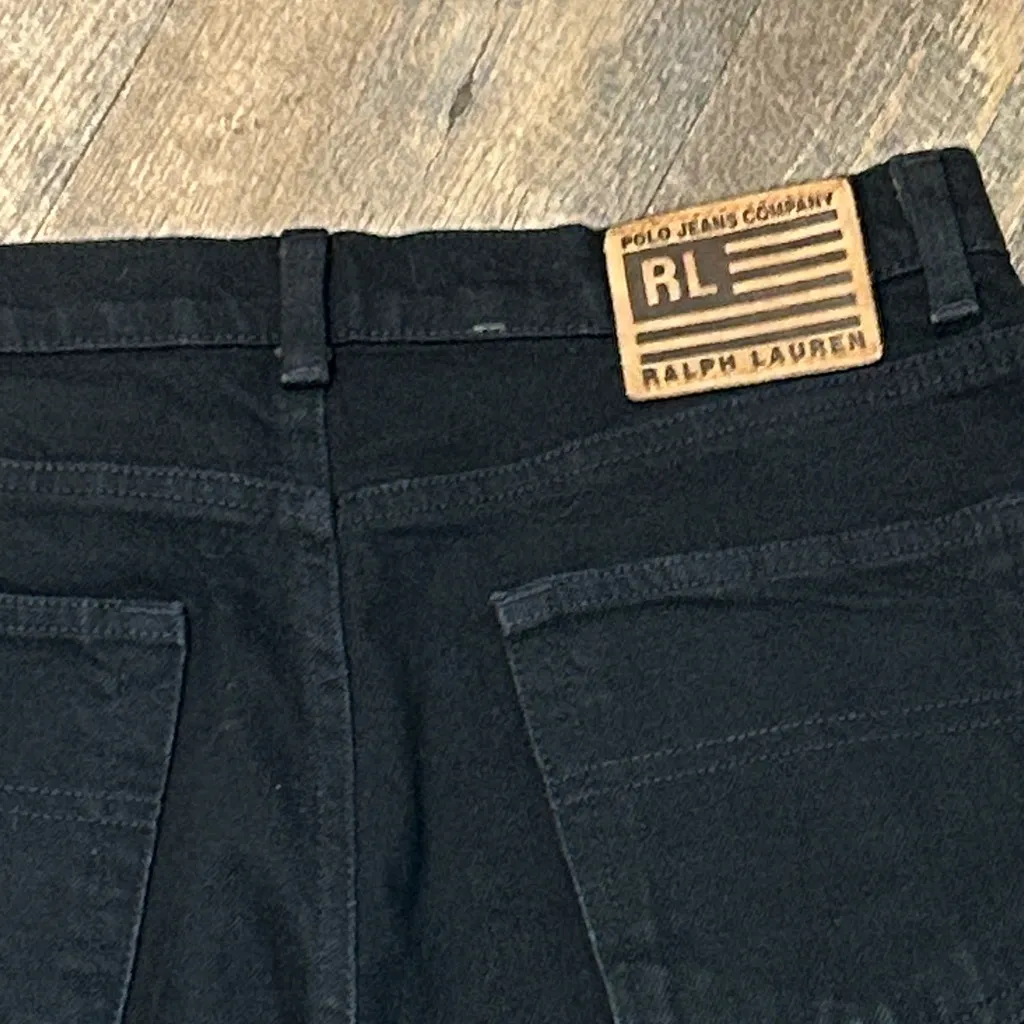 Polo Ralph Lauren Womens Jeans RN67437‎ Sz10/29 Black Wash Classic Stretch - Image 4