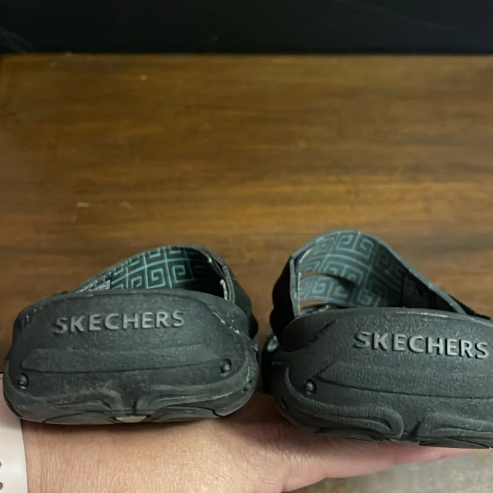 Sketchers Leather Braided Reggae Kingston Comfort Outdoor Slide, Women's Size 6 - Image 6