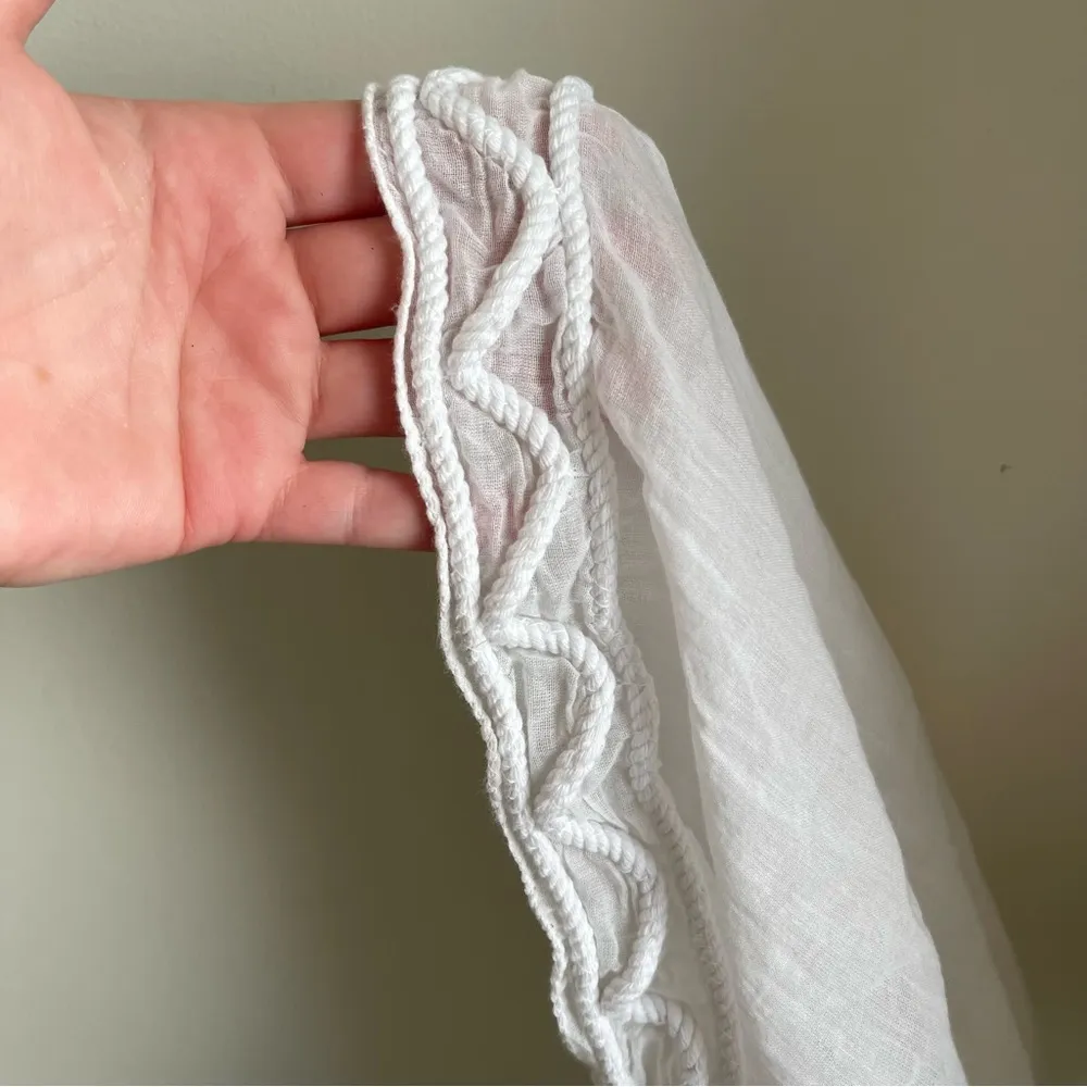 NWT Cecilia Prado Anthropologie White Cotton Maxi Summer Dress Boho Crochet XS - Image 4