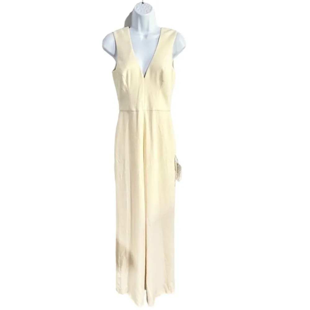DRESS the Population Pantsuit Cream Size XS - Image 3
