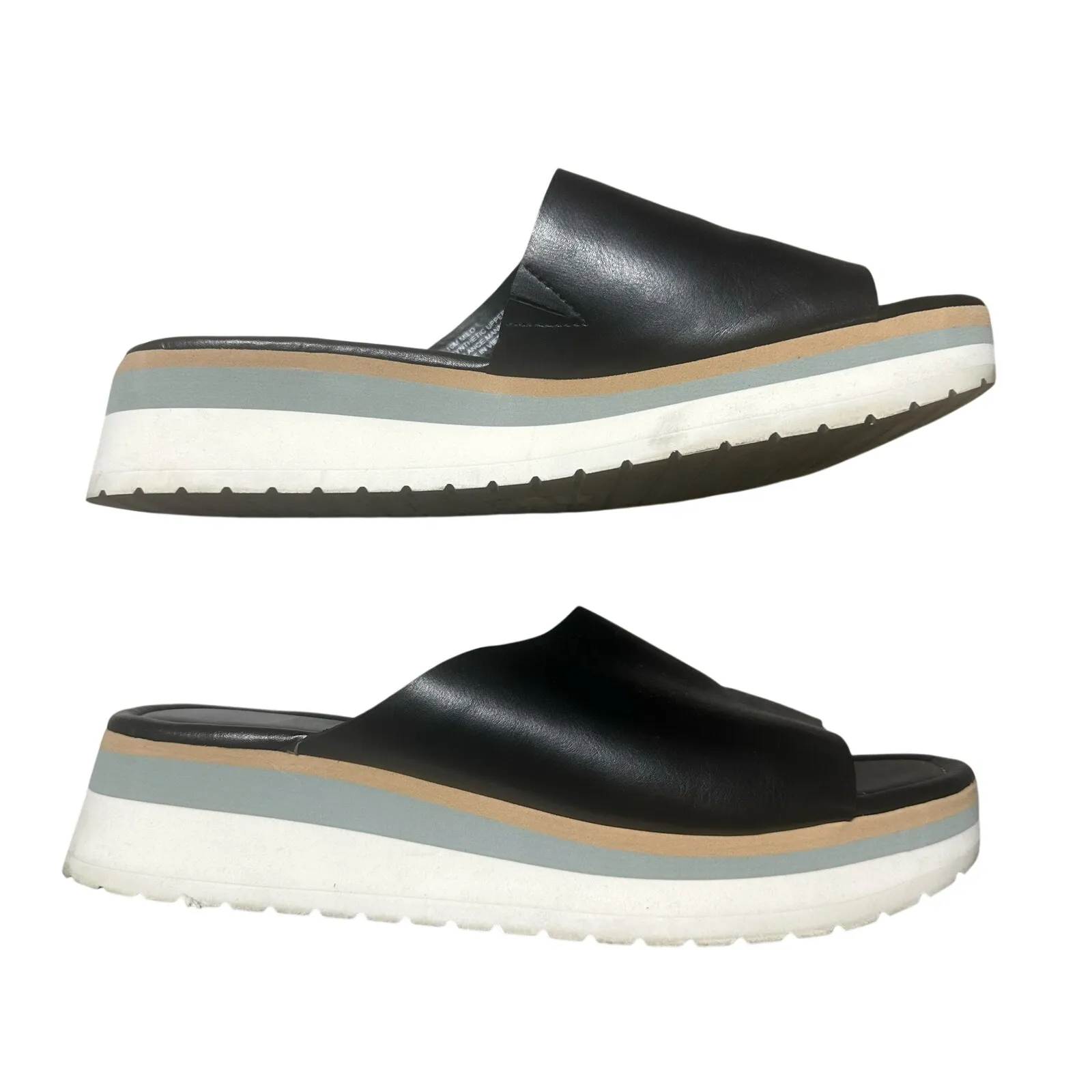 Dolce Vita Milo Black Platform Slide Sandals Size 10 - Image 3