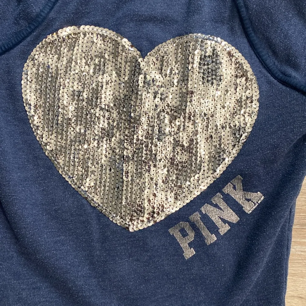 Victoria’s Secret pink sequin Hooded sweater - Image 5