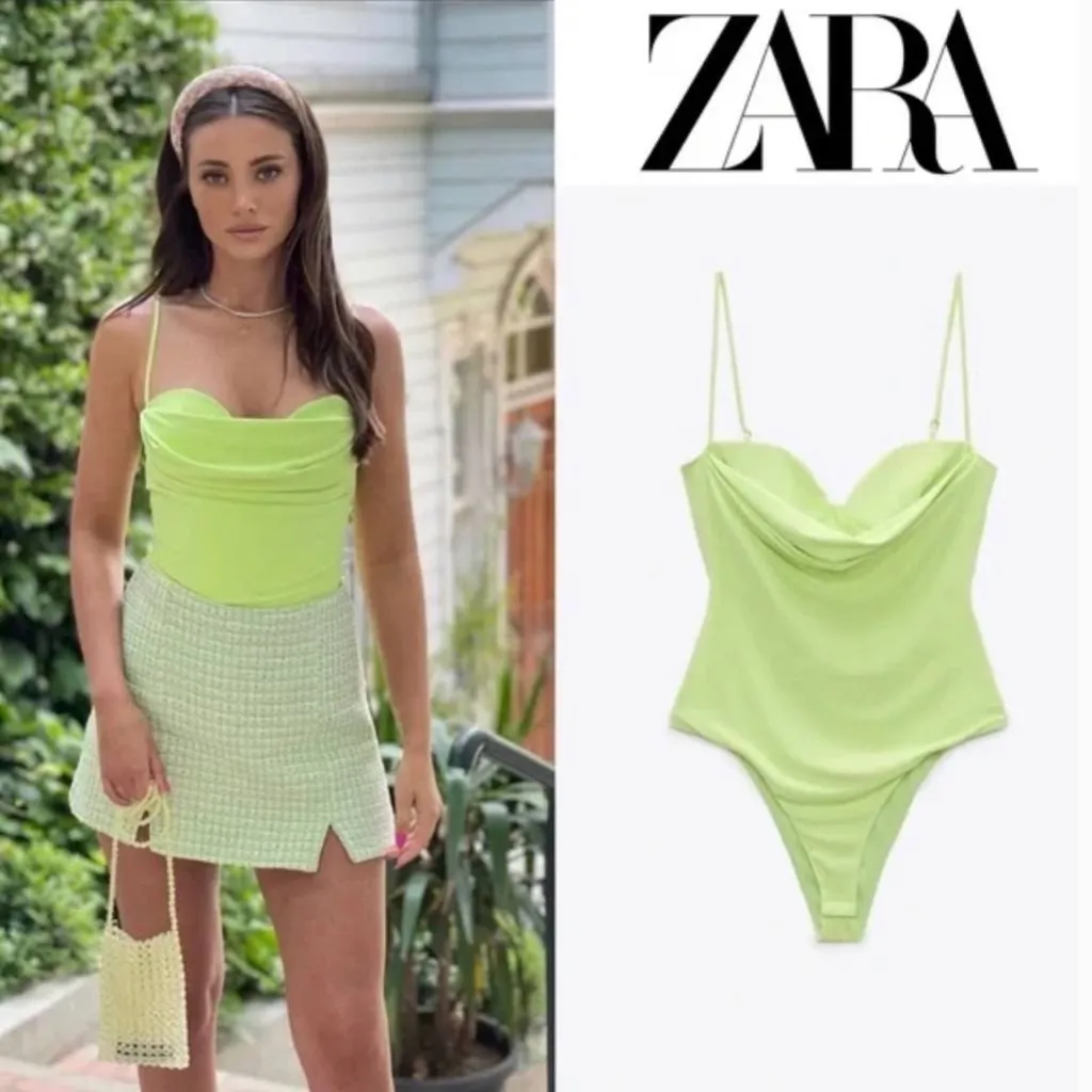 Draped cowl neck body suit - Image 5