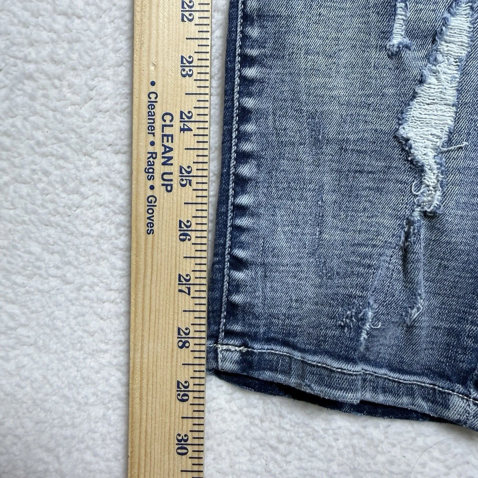 BKE Gabby Curvy Fit High Rise Skinny Jeans Womens Size 33 Distressed - Image 8