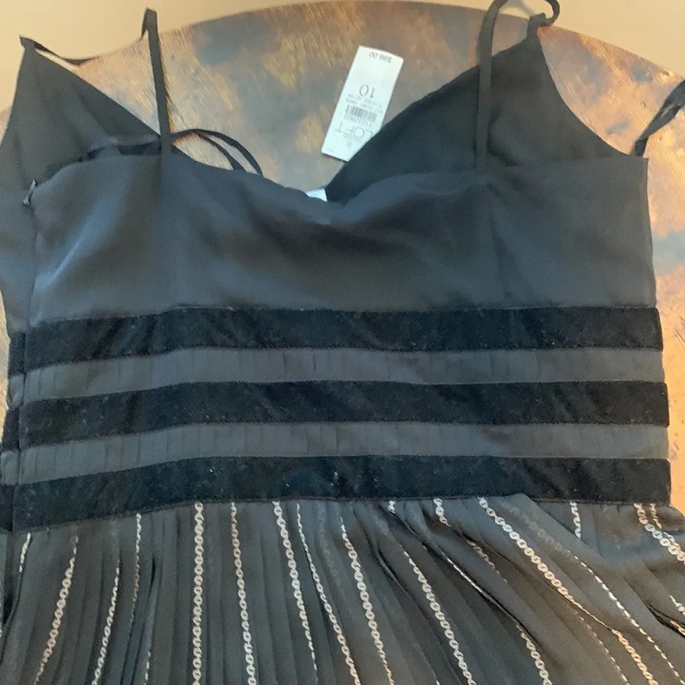 LOFT Black chiffon dress - Image 7