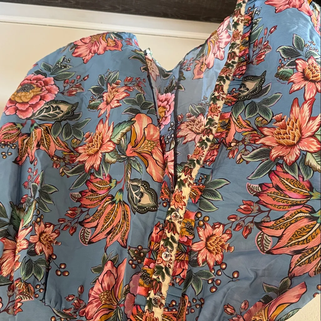 Farm Rio Wonderful Bouquet Sleeveless Midi Dress, Size X-Small, $285 - Image 8