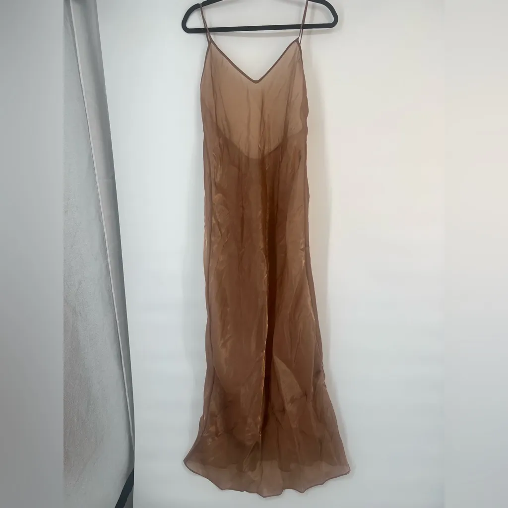 Skims Liquid Organza Cami Long Maxi Dress size L - Image 3