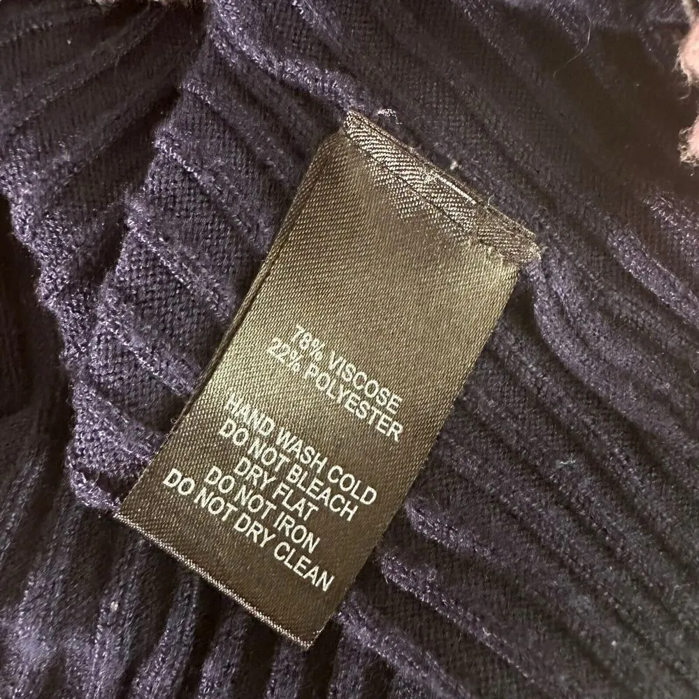 Lulus Ribbed Knit Crop Top Size S‎ Blue Baby Tee Striped Minimalist Soft Girl - Image 11