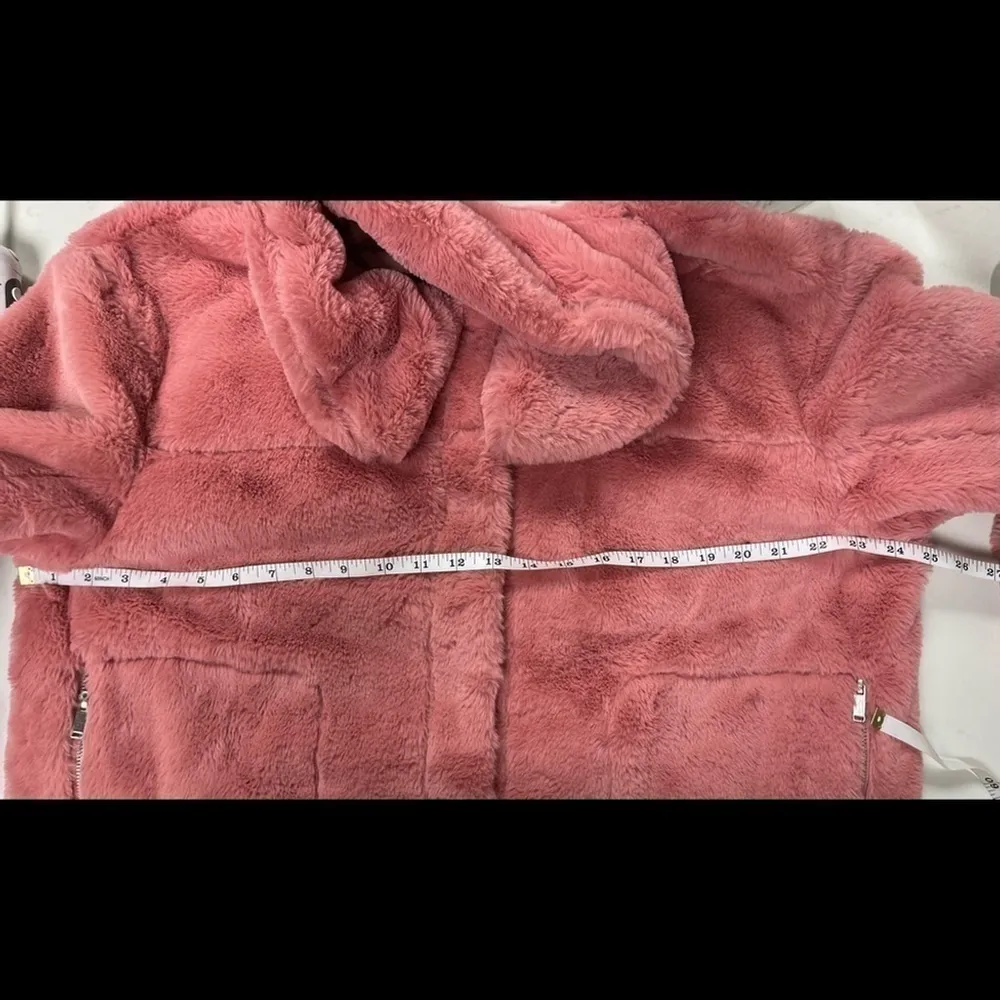 URBAN Republic Women faux Fur Coat Teddy coat Sz Large - Image 11