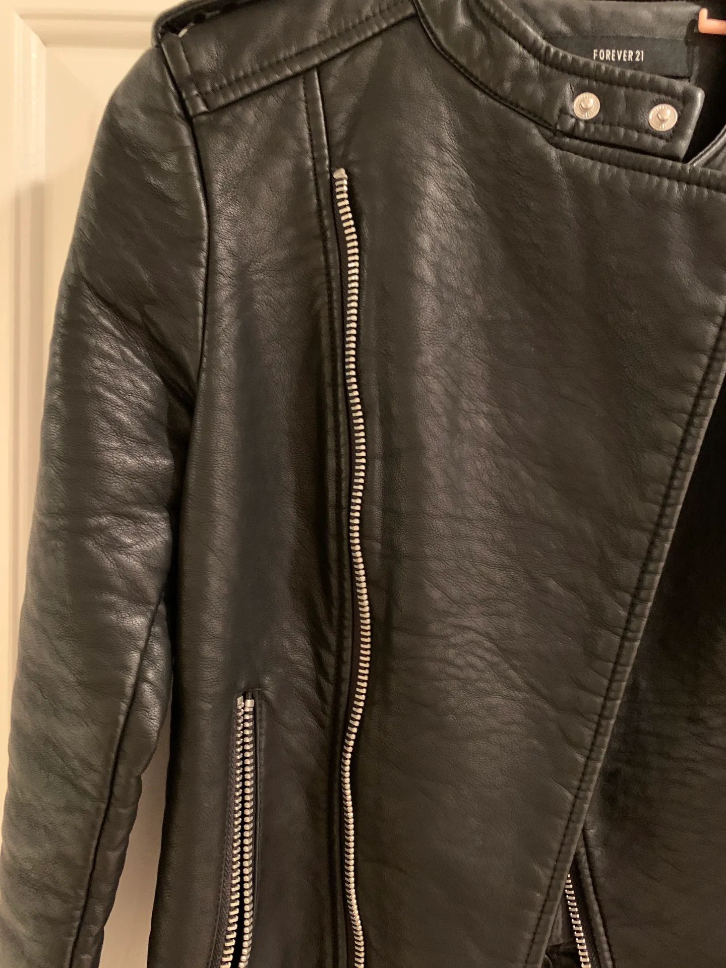 Black Leather Jacket - Image 3