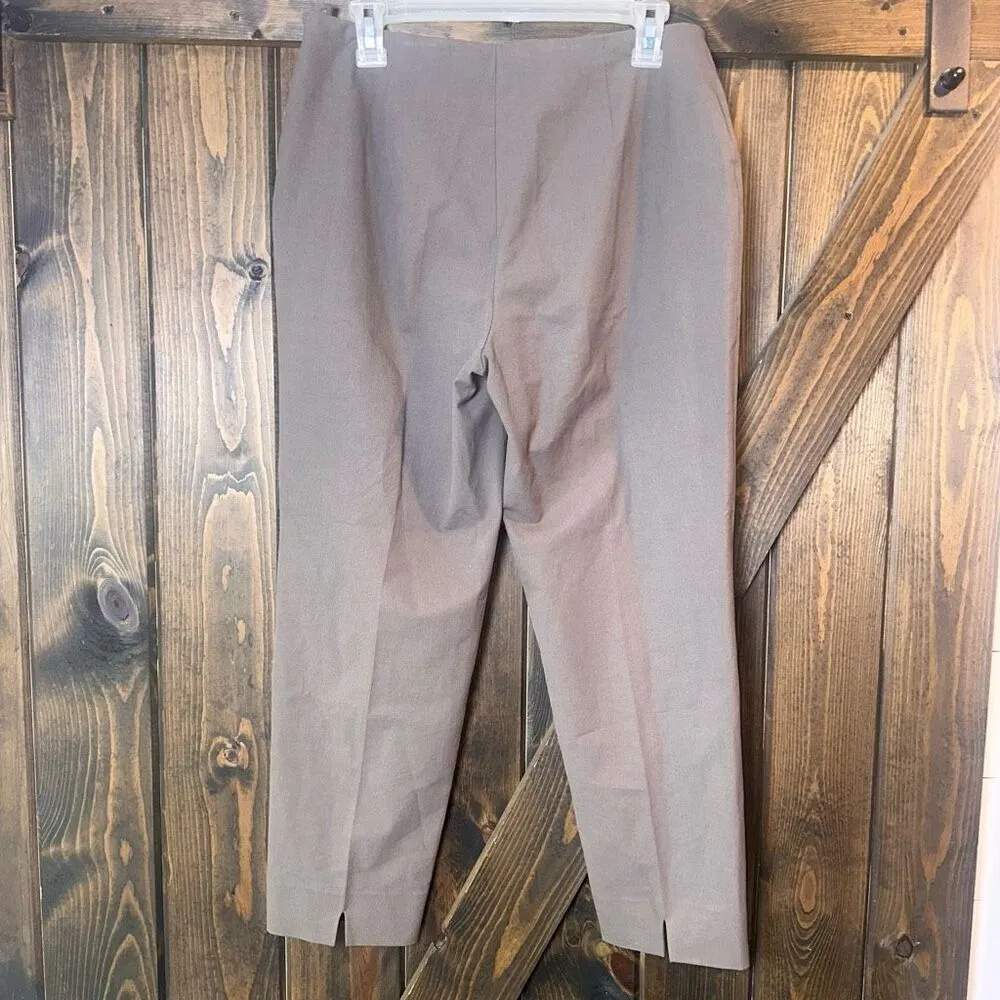 Piazza Sempione Audrey Cropped Flat Front Classic Pants - Image 2