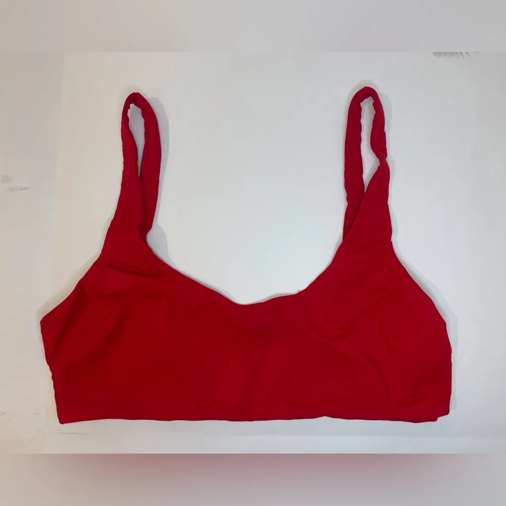 Mara Hoffman Women’s Lira Bikini Red Coat Top‎ Size M/L - Image 3