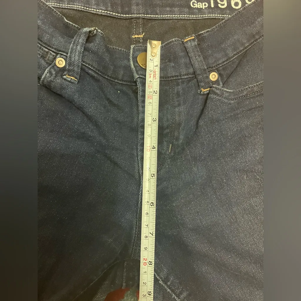 Gap 1969 Women’s Dark Blue Denim Jeans size 25/0 - Image 13