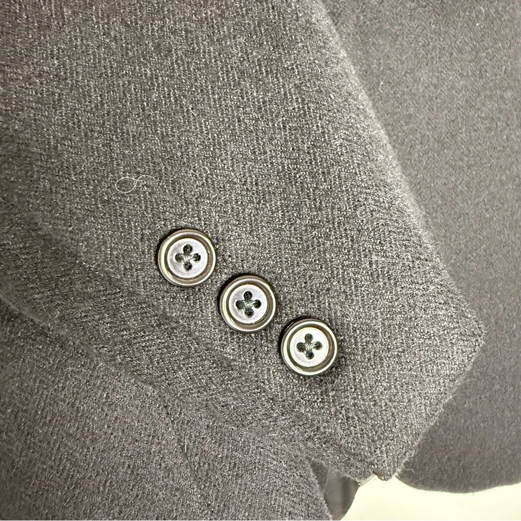 SFI Femme for Nordstrom Loro Piana Black Camel Hair Blazer Size 12 - Image 6