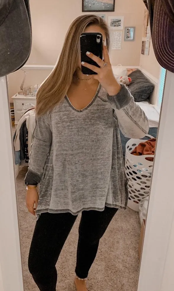 Grey Sweater Gray Size XL - Image 3