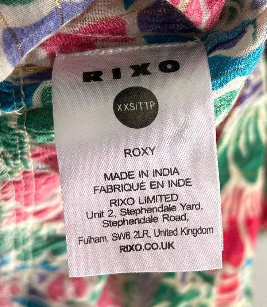 RIXO Roxy Hibiscus Floral Mini Dress Sz 2 Pink - Image 8