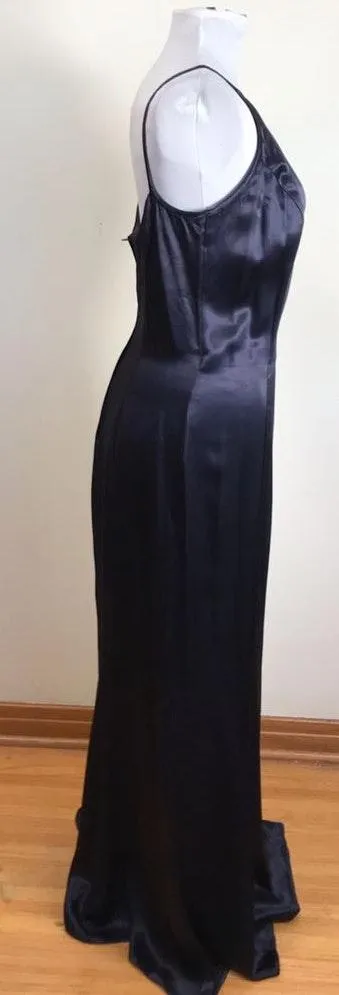 Vintage Gunne Sax Navy Blue Maxi Dress - Image 8