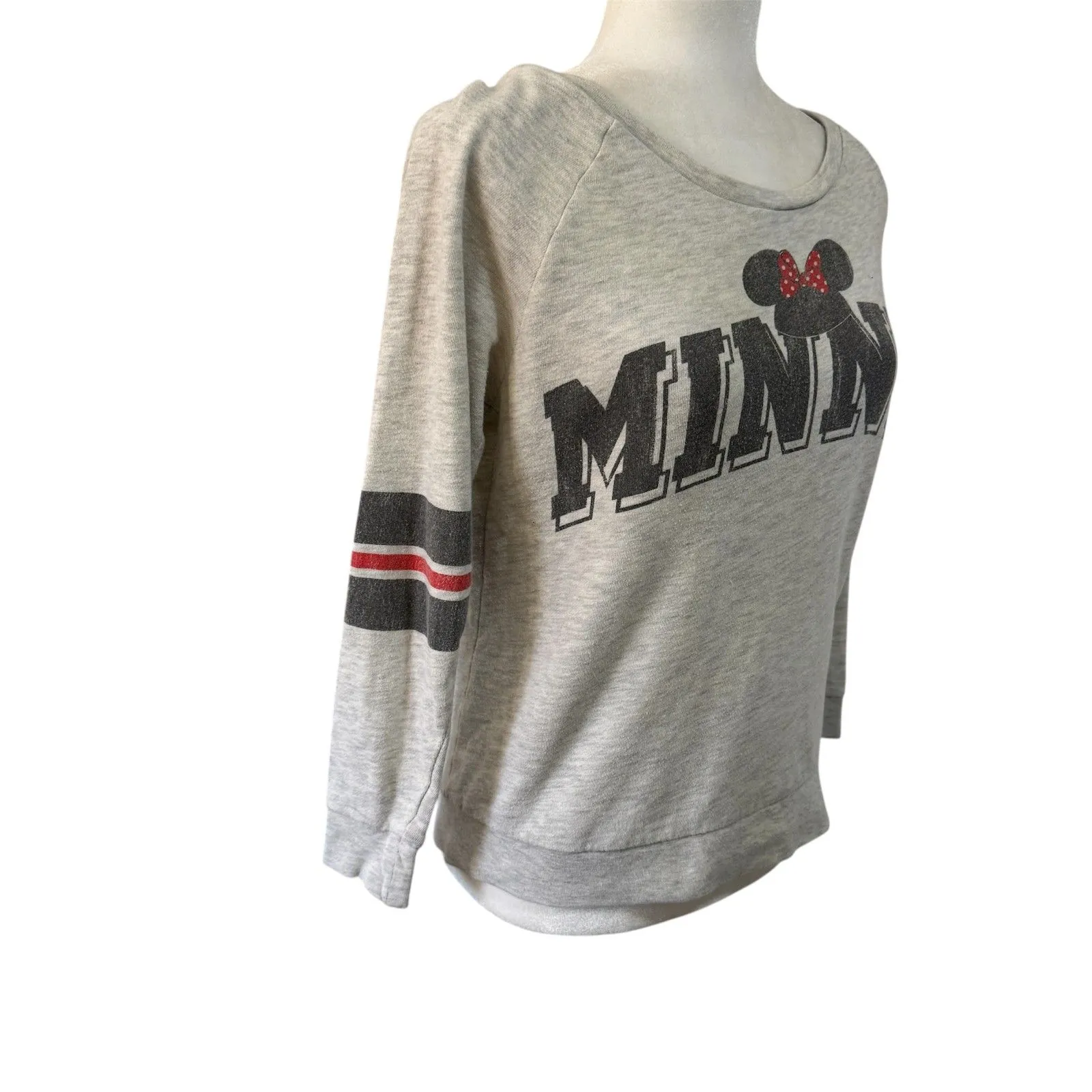 Disney Parks | Minnie Mouse Varsity Pullover Sweater Size Small Disneyland - Image 2