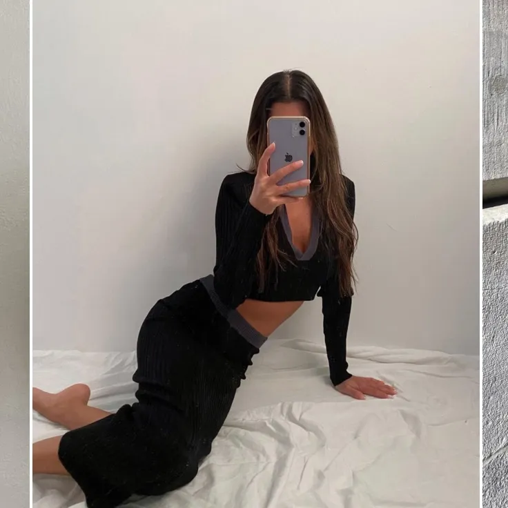 THE GAIA MIDI SKIRT / Gray - Image 5