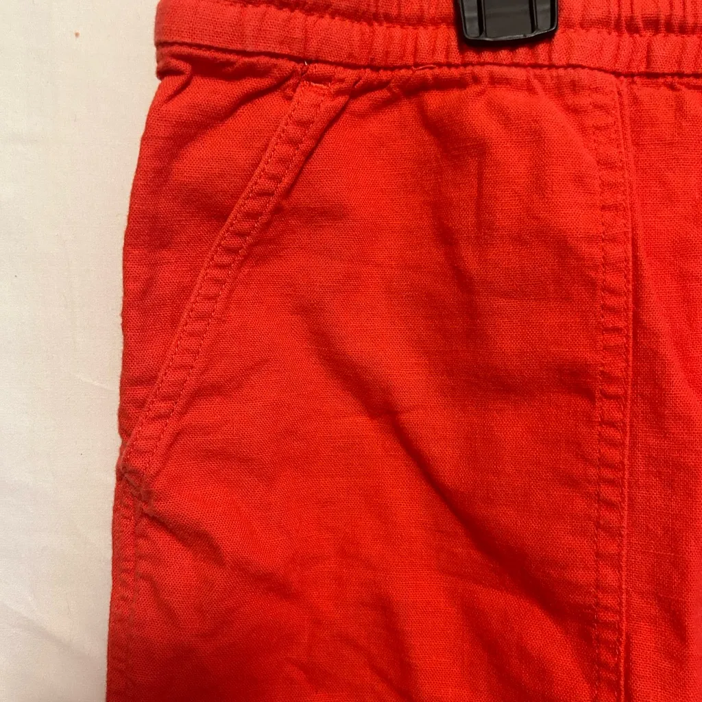 J. Crew Linen-blend‎ drawstring short size large - Image 3