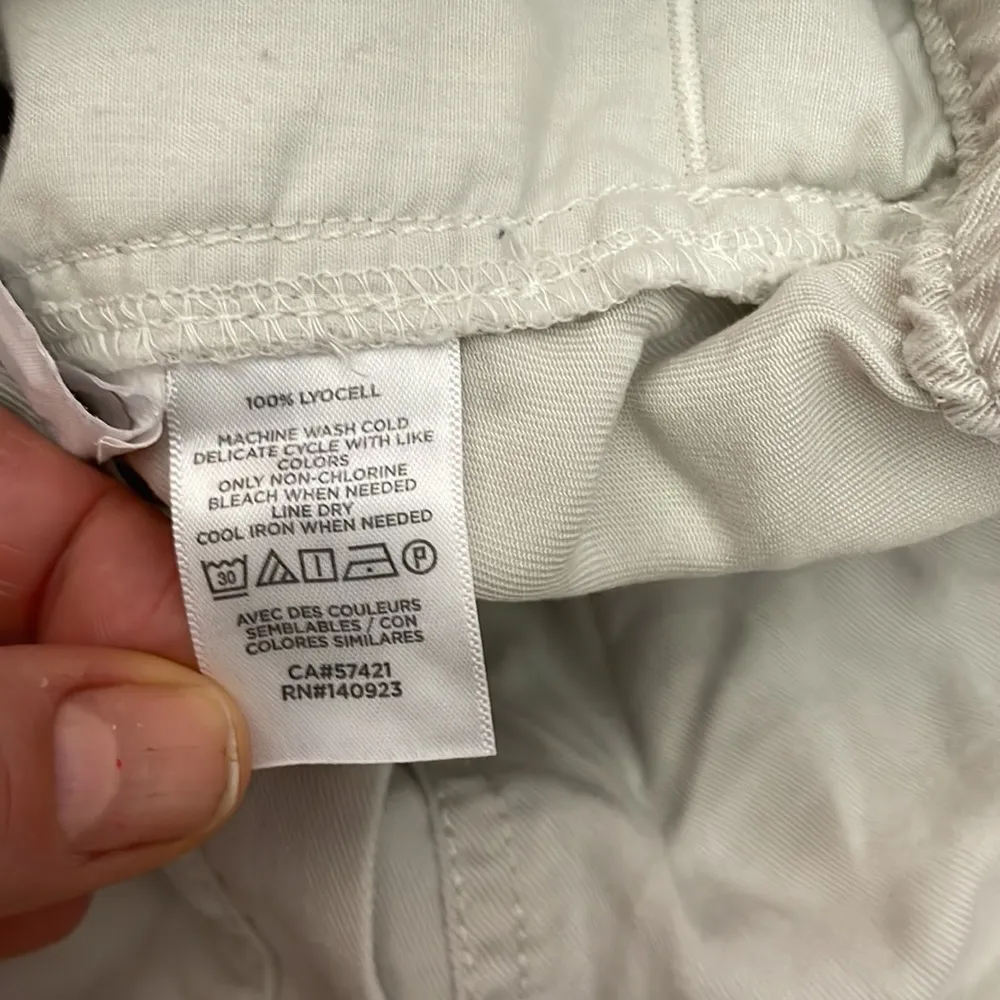 Tan Pull On Elastic Drawstring Waist Shorts with Side & Back Pockets XS - Image 7