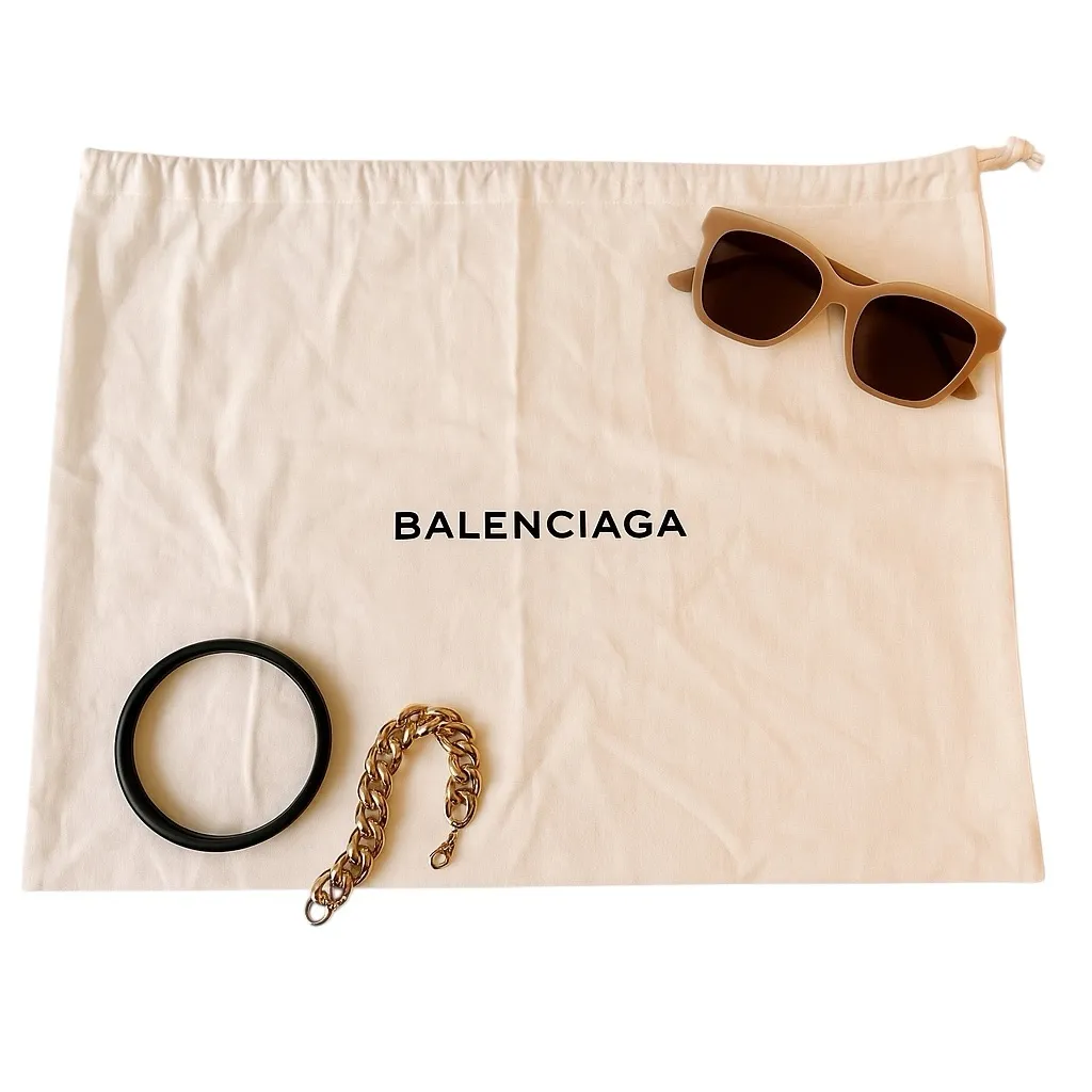 Balenciaga White Cotton Dust Bag Large Authentic Designer Storage Pouch in EUC - Image 2