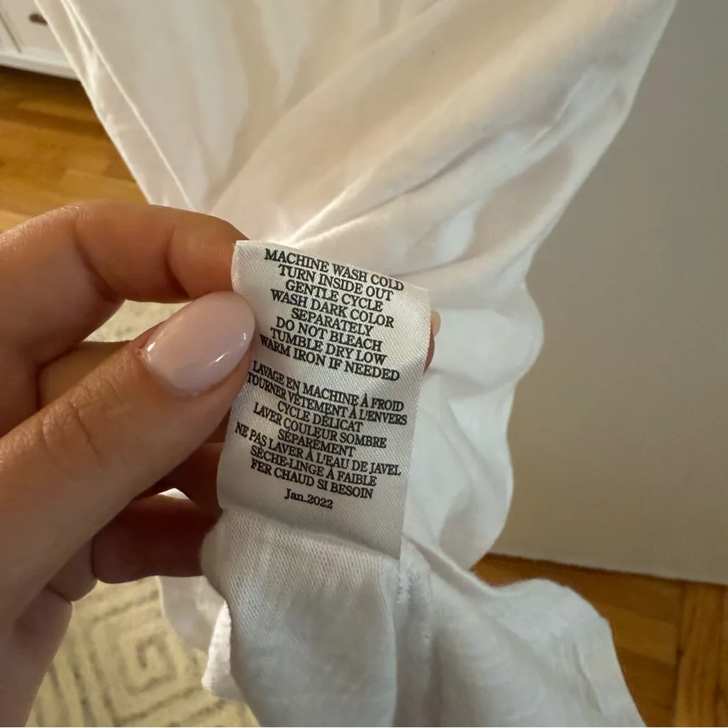 Z Supply Classic White Tee Dress - Image 7