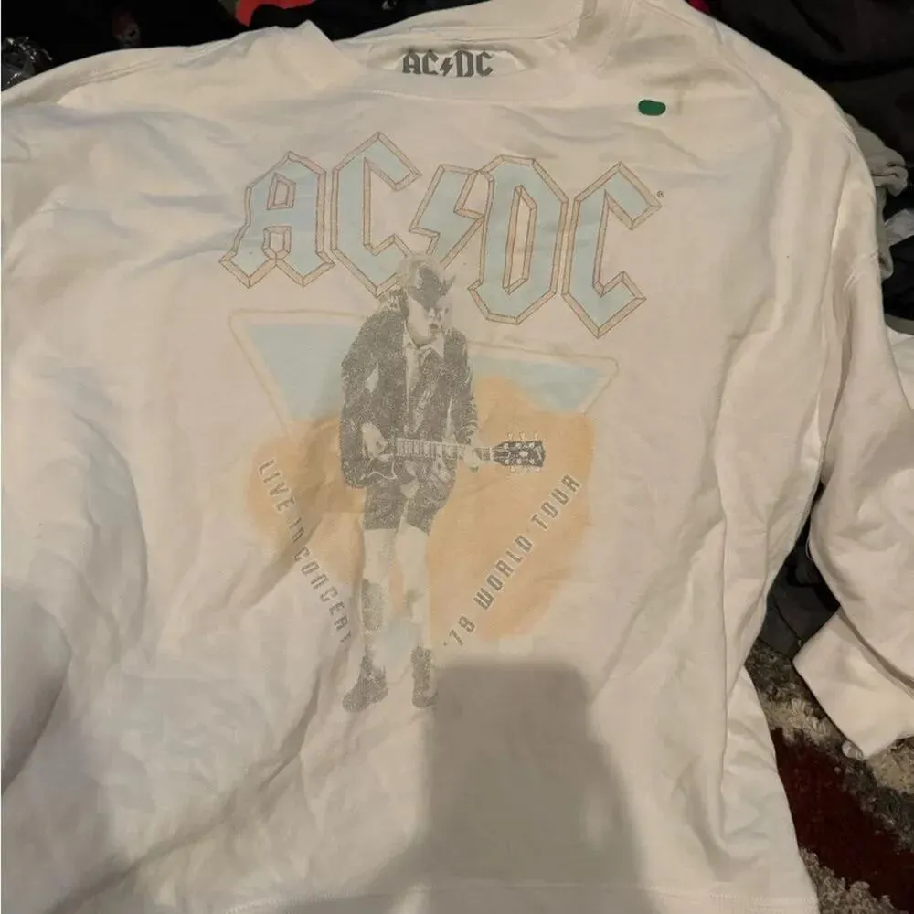 AC / DC Live In Concert ‘79 World Tour Long Sleeve Sweatshirt Size XXL - Image 8