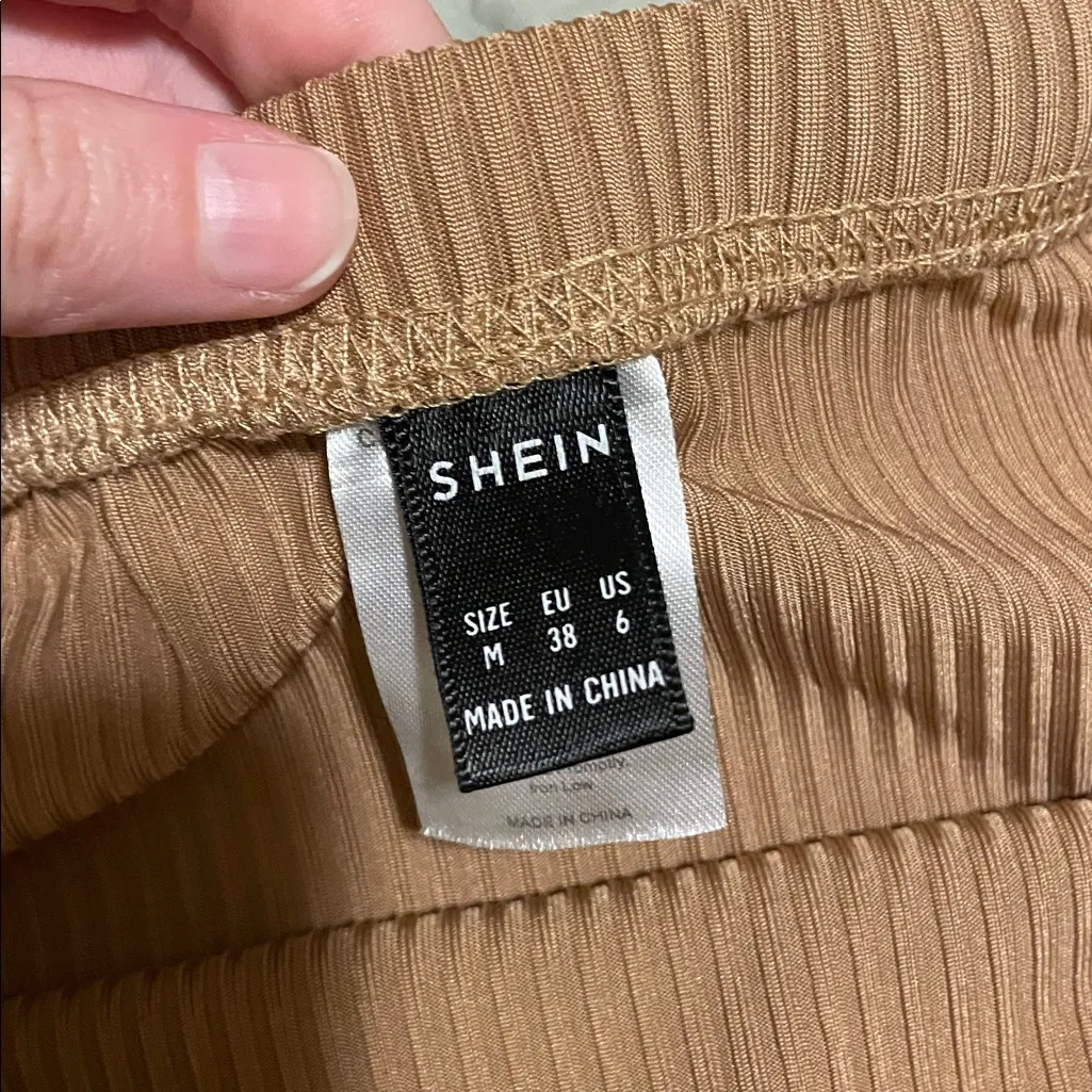 Strapless Ribbed Dress with Adjustable Ties - Image 2