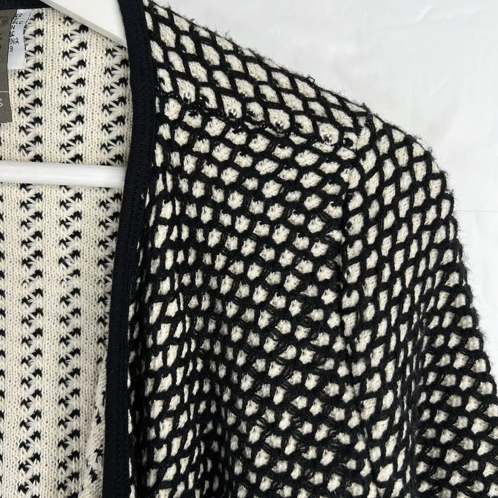 XCVI Size XS Cardigan Sweater Open Front Wrap Fashion Lagenlook Boho Oversized - Image 3