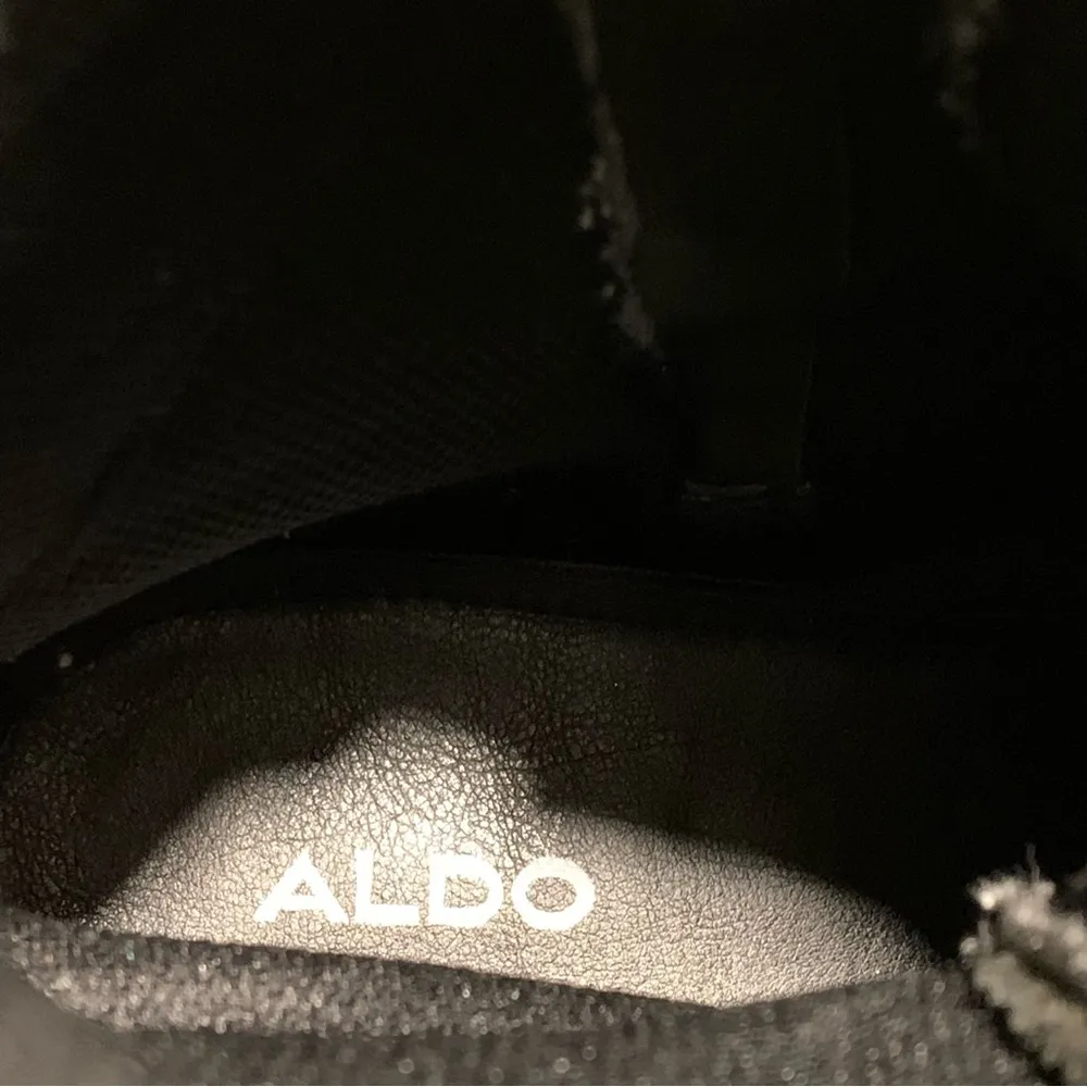 ALDO Combat Boots Women Sz 9 Army Green Reflow Knitted Lace Up Chunky Mid Calve - Image 9