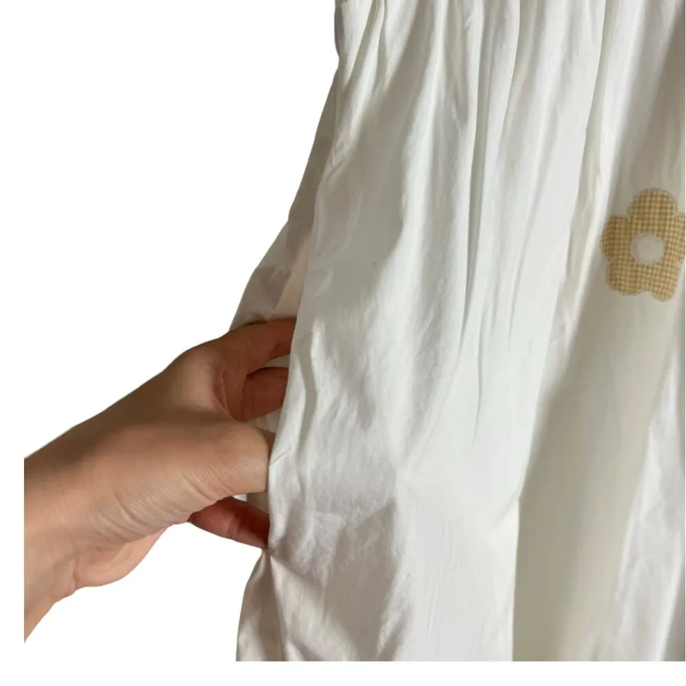 Madewell Annamarie Floral Cotton Embroidered Short Sleeve Mini Dress Size 8 - Image 10