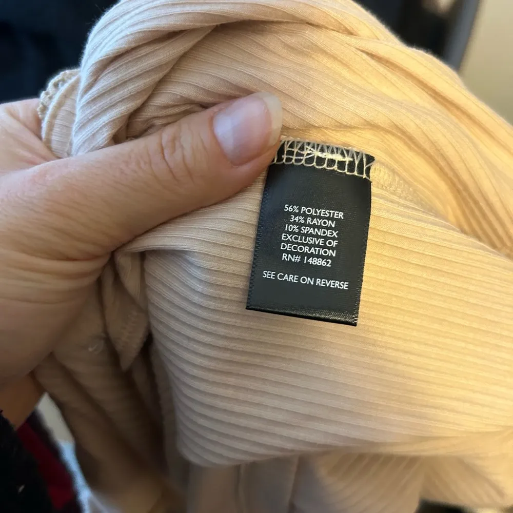 Torrid Super Soft Tan Lace Trim Tie Front Cardigan - Image 5