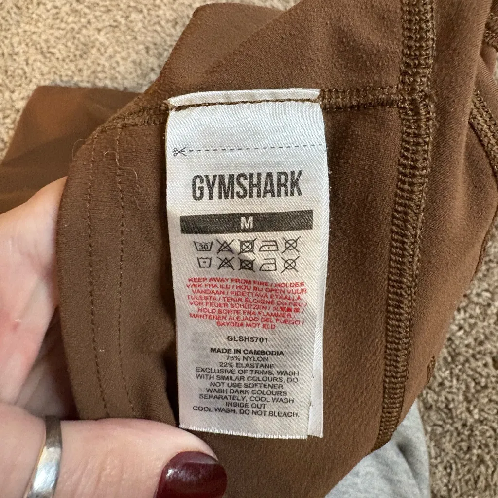 Gymshark Whitney Cycling Shorts brown Size medium - Image 4