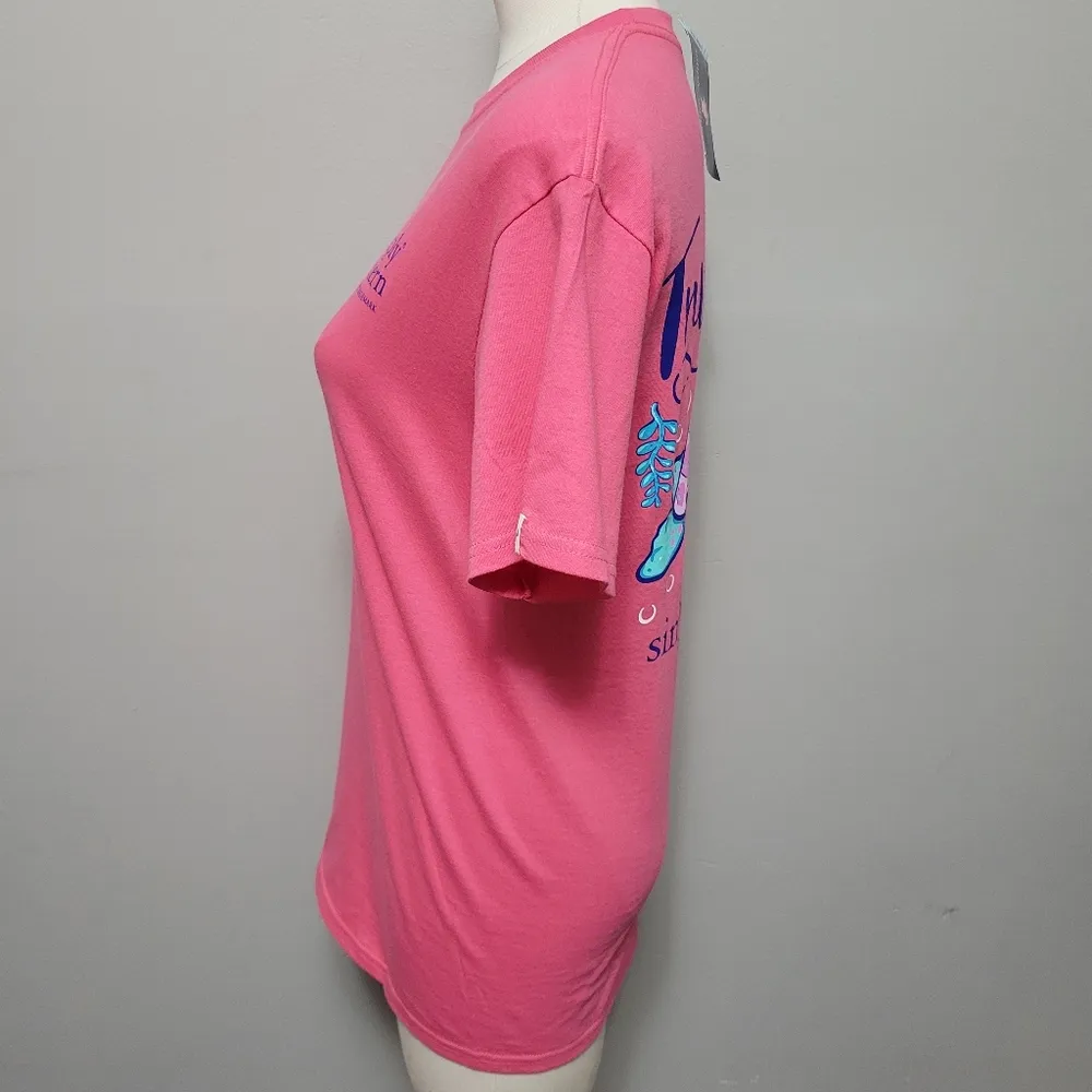 Simply Southern begonia "Trust the Flow" graphic tee size small - Image 4