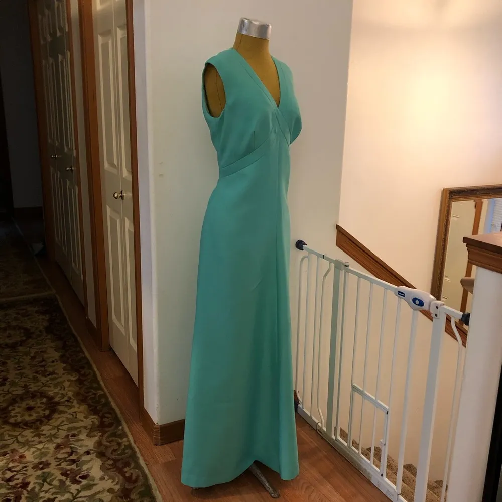 Vintage 1970s women european long dress size 42 - Image 3