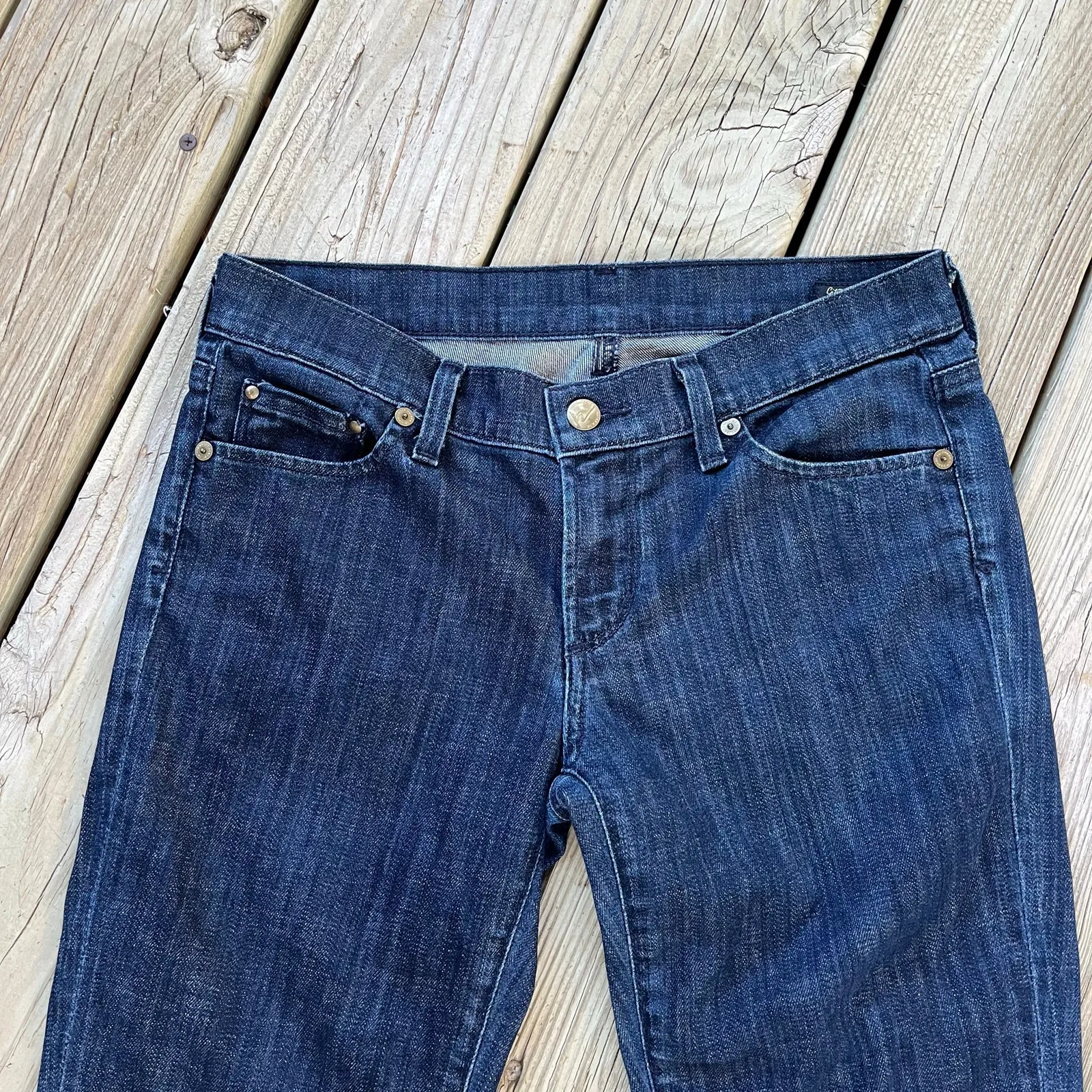 Citizen Of Humanity Women's Cropped Kelly Jeans Dark Wash Size 27 - Image 3