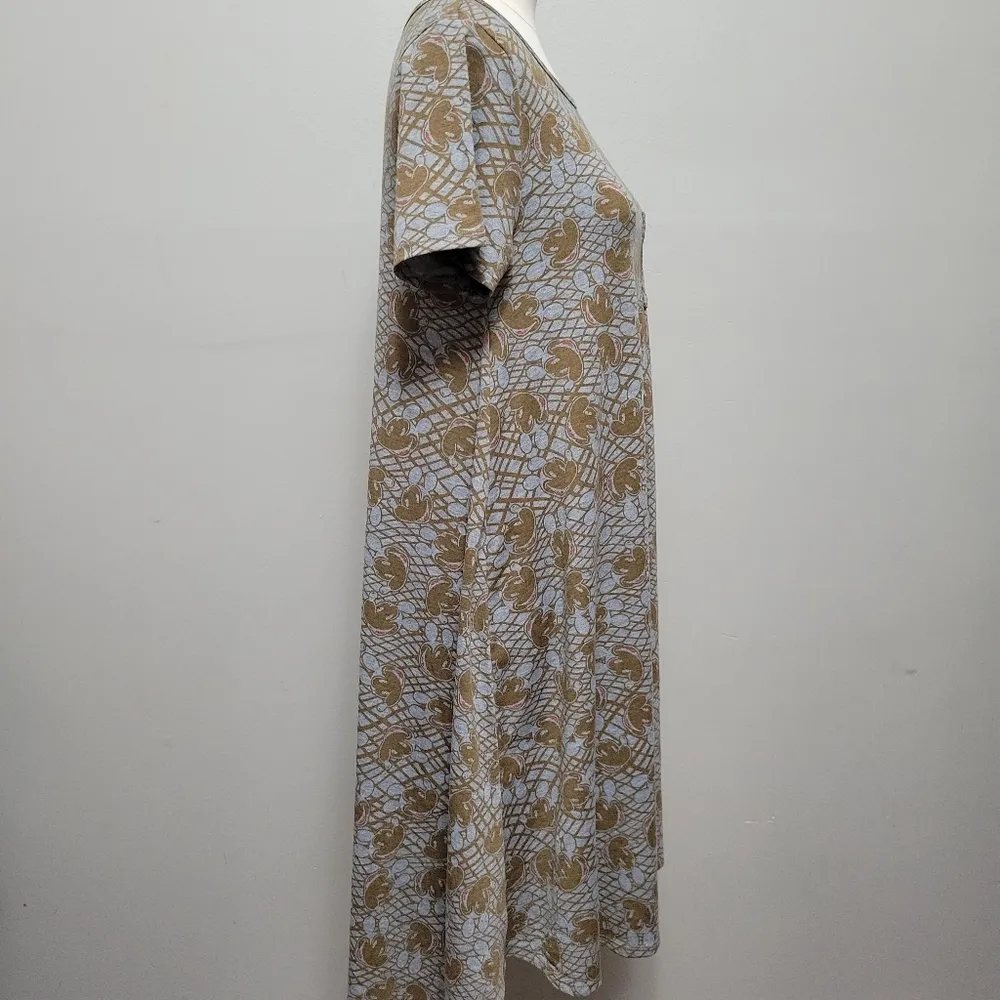 Lularoe Carly Gray Disney Mickey Swing Dress Size Small - Image 3
