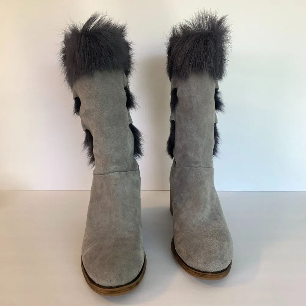Bearpaw Gray Fog Suede Madeline Boots - Image 6