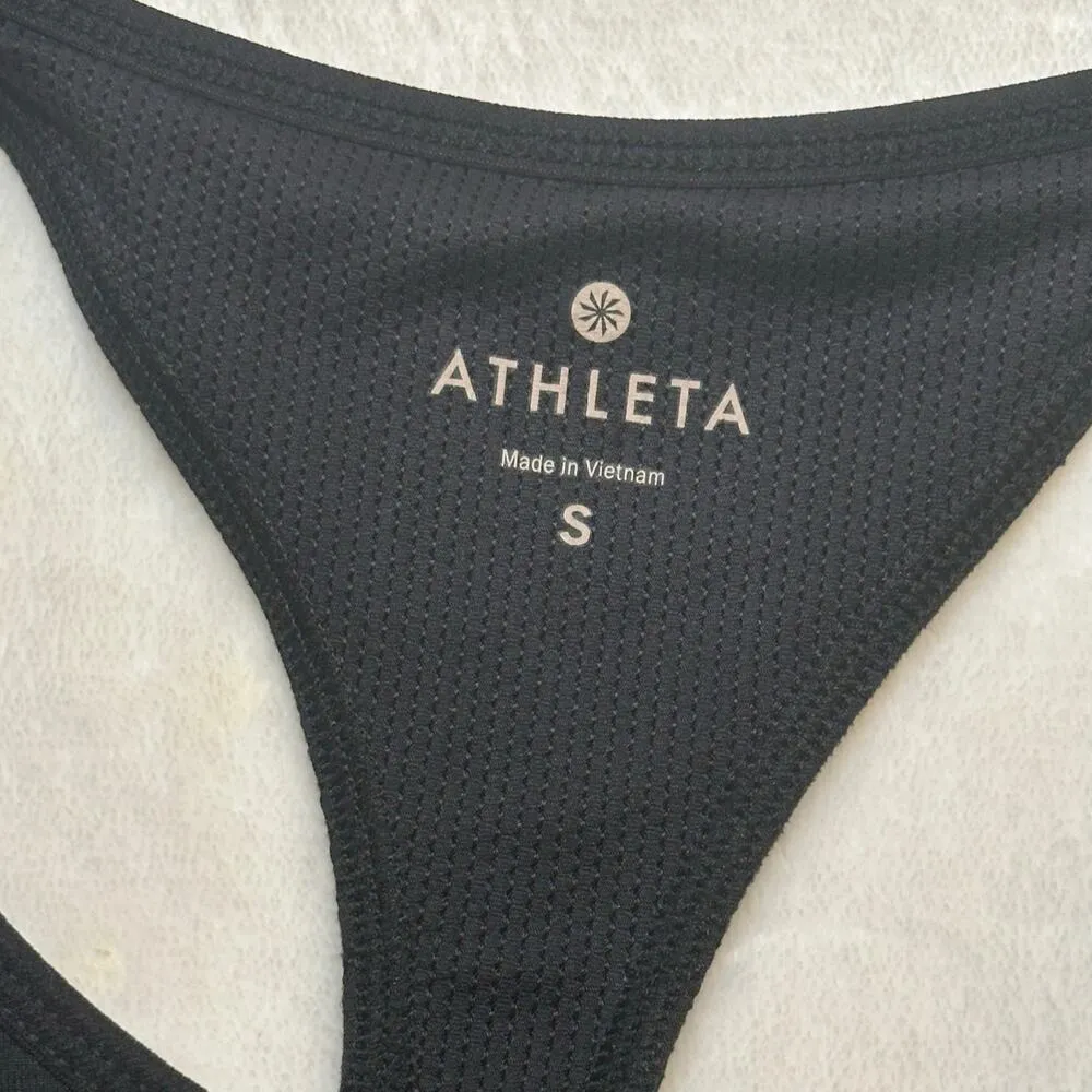 Athleta Black Sports Bra Sz S Athleta Triple Dare Sports Bra Black - Image 2