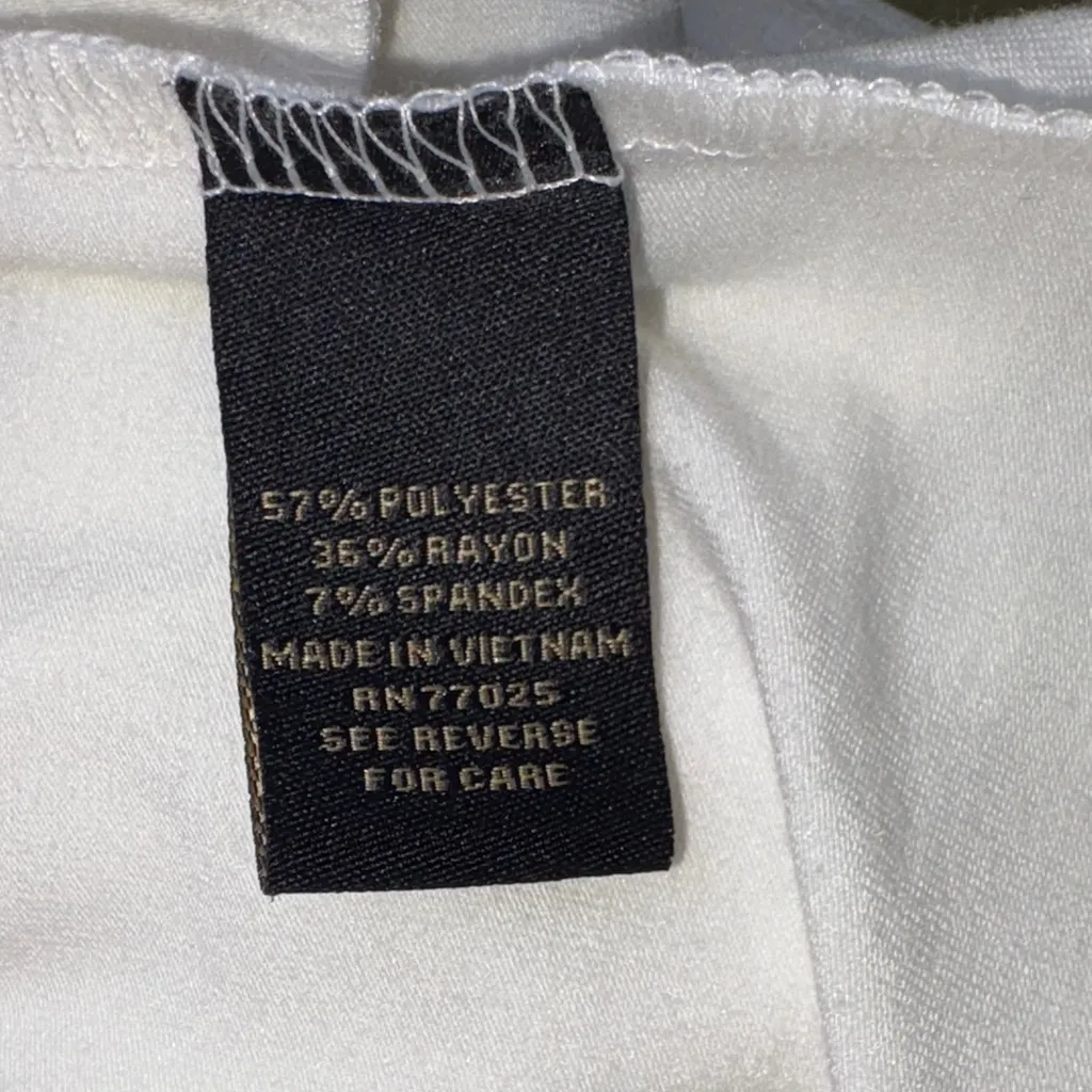 Serena Williams Signature Statement Classic White Sleeveless Top Size XL - Image 5