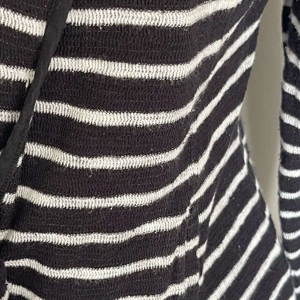 Caslon Womens Knit Blazer One Button Size XS Striped Jacket Collar Sweater - Image 7