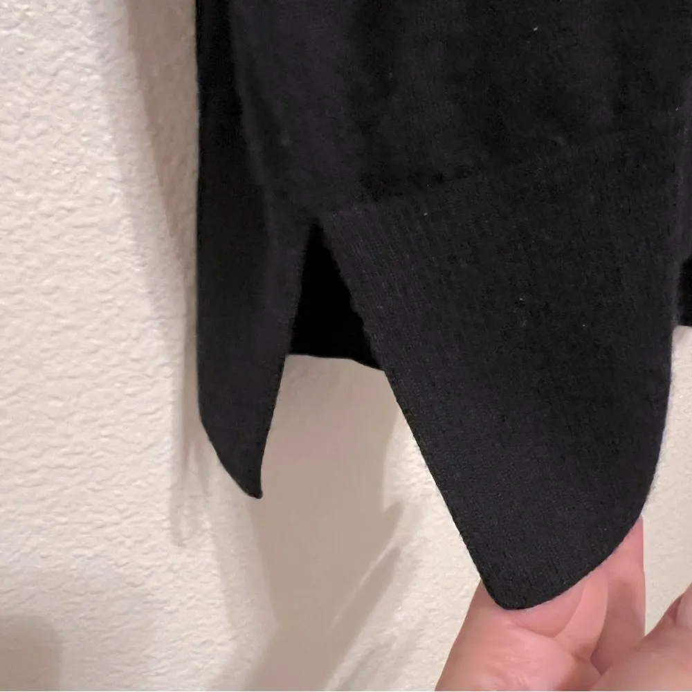 Canessa Cashmere Pullover Sweater, silk/cashmere blend, black, round neck,size 5 Black - Image 5