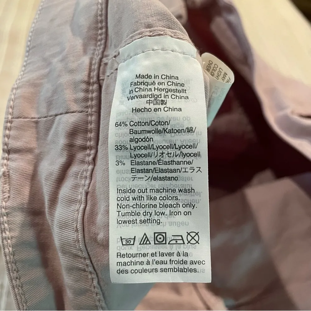 Madewell Stovepipe Fatigue Pants: Tencel Lyocell Edition Pale Lilac Purple 34 - Image 7