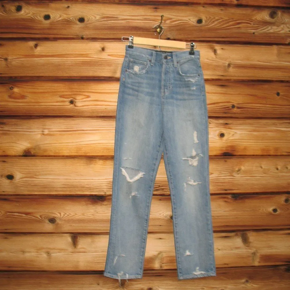 NWT Veronica Beard Blake Distressed Classic Straight Jeans - Image 3