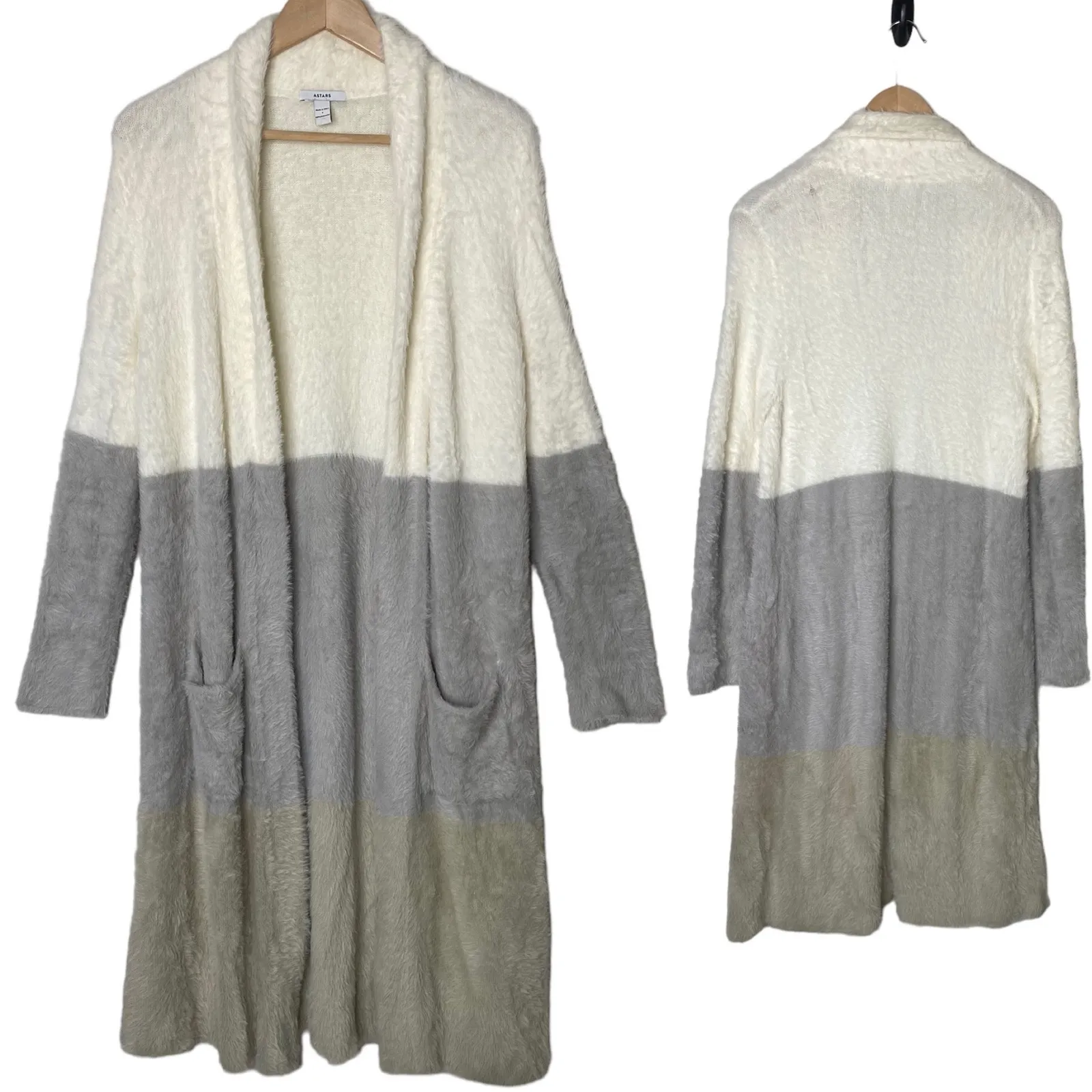 Anthropologie Astars Inverness Duster Cardigan Gray - Image 3
